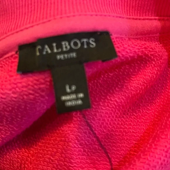 Talbots Petite Large Pink Floral Embroidered Women's Top - Picture 6 of 6